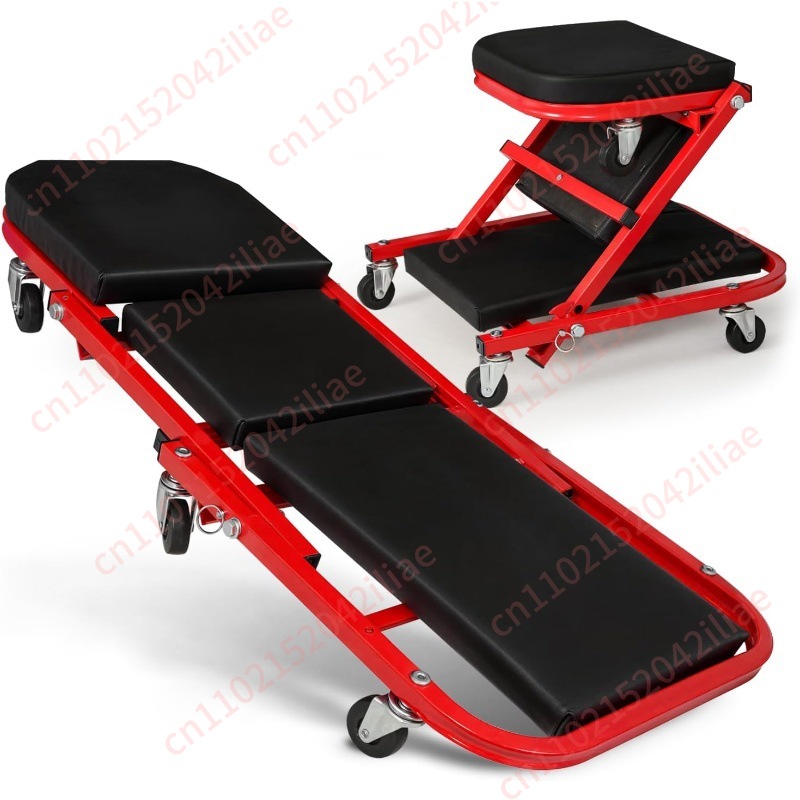 Garage Creeper Roller - Chaise d'atelier pliante 36 pouces pour