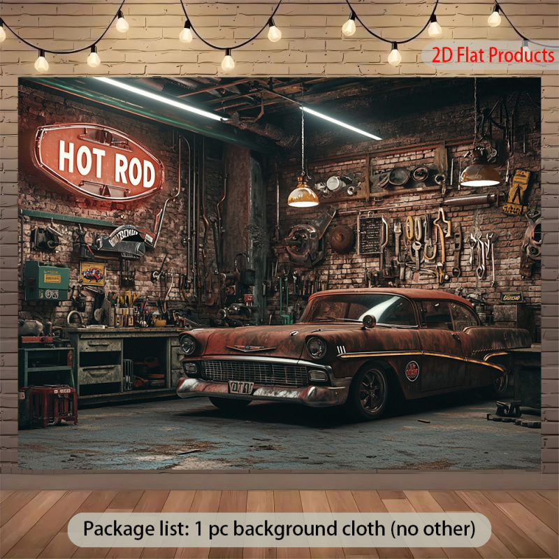 Auto Repair Shop Background - 1 fond de bannière de garage