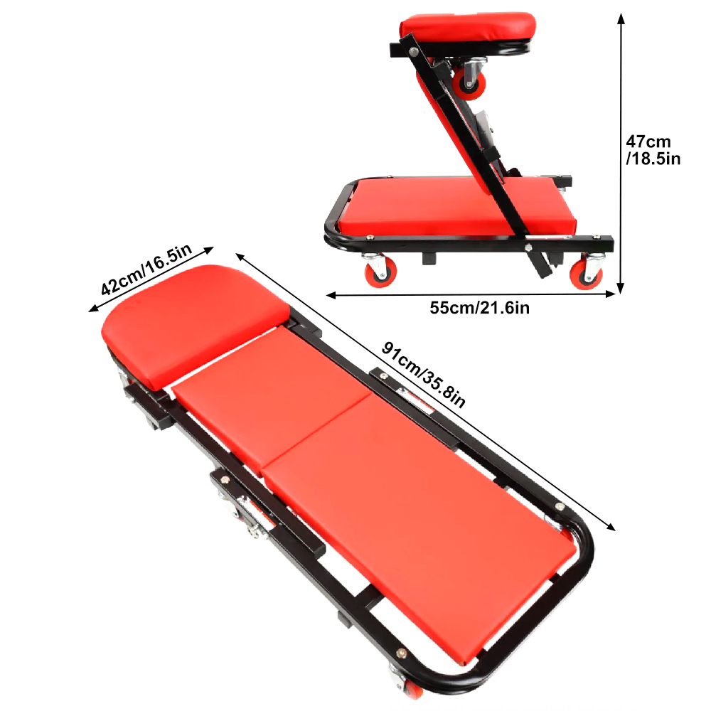 Siège d'atelier roulant pliabl - Garage Creeper Roller avis et prix