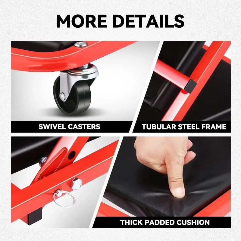 Creeper pliable Z 2 en 1, sièg - Garage Creeper Roller avis et prix