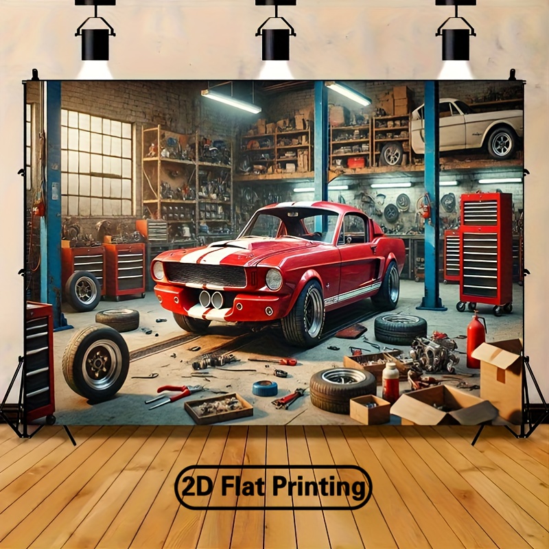 Tapisserie murale décorative : - Auto Repair Shop Background avis et prix