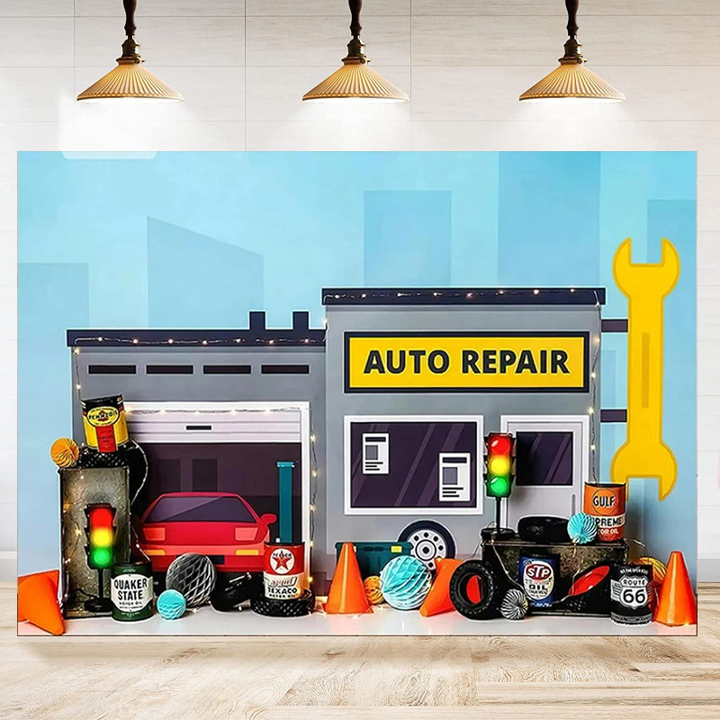 Toile de fond photographique p - Auto Repair Shop Background avis et prix