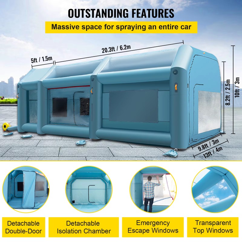 【Nouveau】 Cabine de peinture g - Inflatable Paint Booth avis et prix