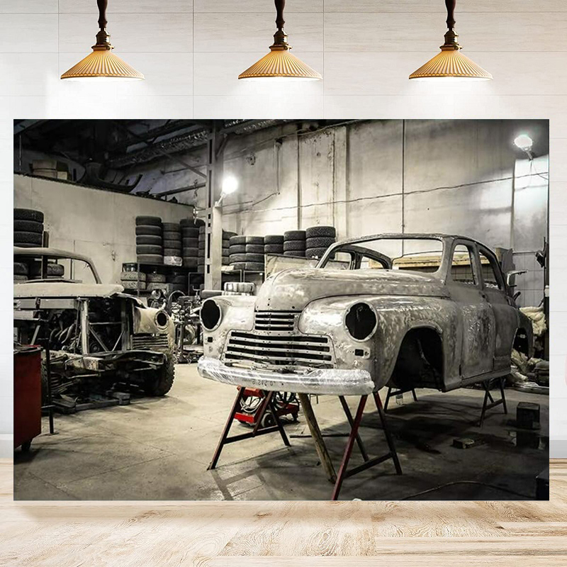 Fond de studio pour photograph - Auto Repair Shop Background avis et prix
