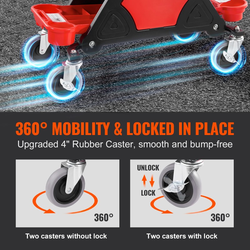 Siège d'atelier roulant robust - Garage Creeper Roller avis et prix